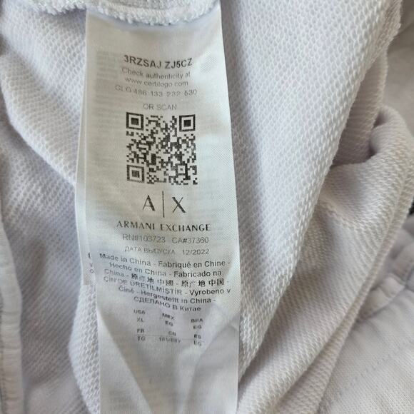 Armani Exchange Jersey Cotton Drawstring Sweat Shorts Size XL - Picture 9 of 9
